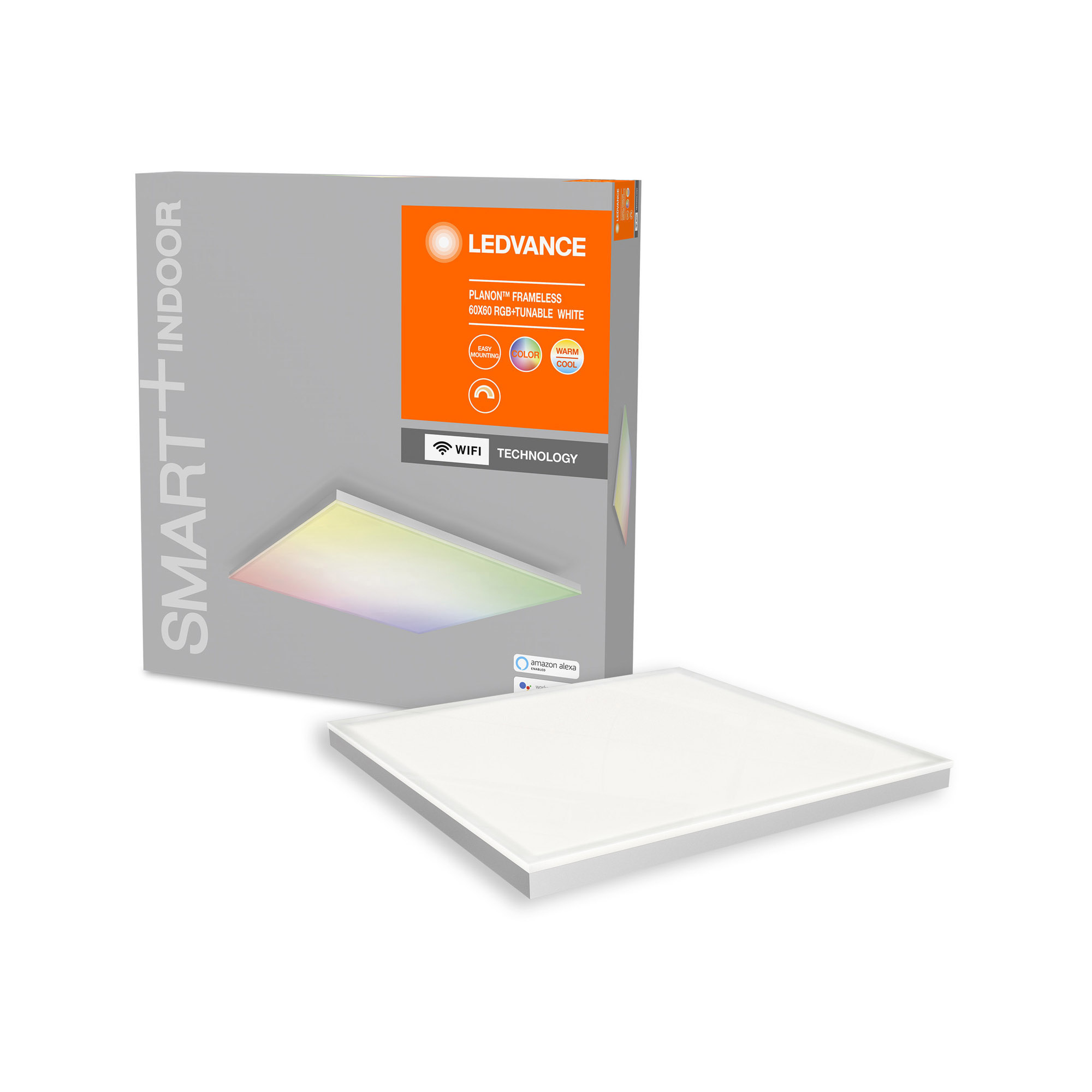 Plafoniera panou LED LEDVANCE SMART+ WiFi RGB RGB Tunable White LED Panel PLANON FRAMELESS 60x60cm 3400lm