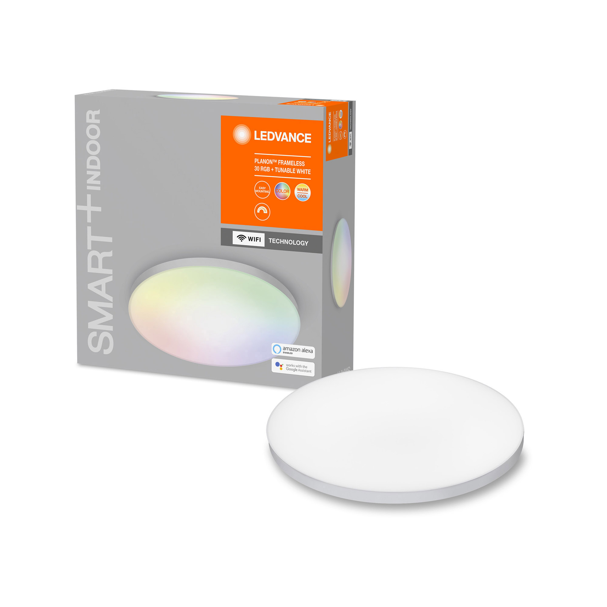 Plafoniera panou LED LEDVANCE SMART+ WiFi RGB Tunable White LED Panel PLANON FRAMELESS 30cm 1600lm