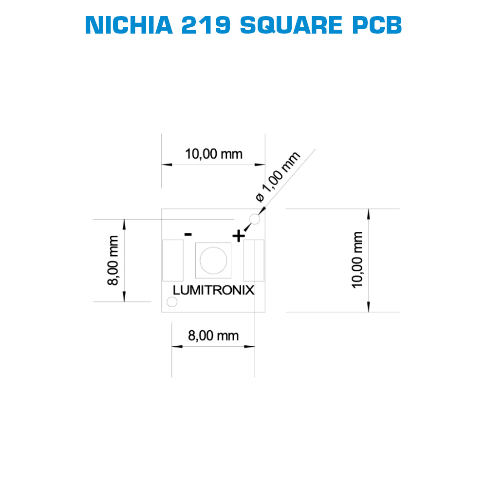 Modul LED Nichia PCB configurabil stea sau pătrat, alb de 3W CRI 70-90 1800-6500K 1000mA (până la 3000lm)