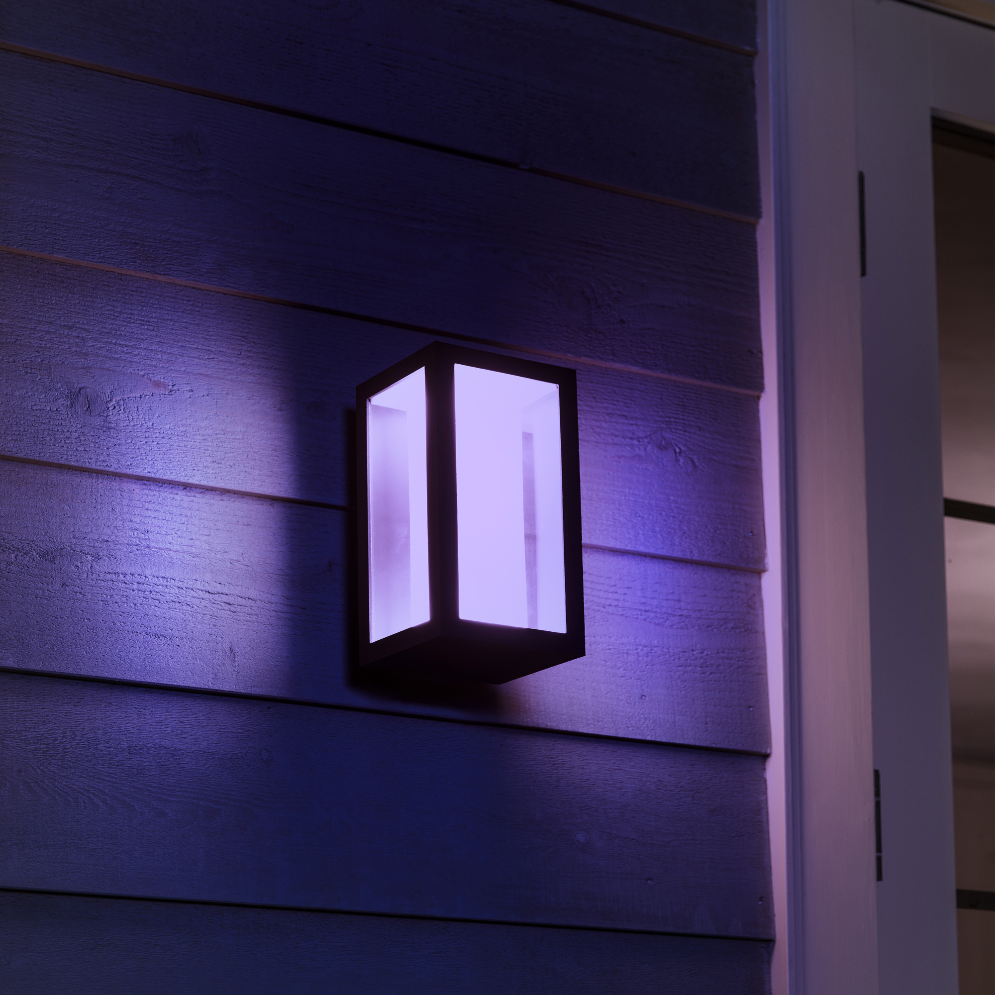 Lampa LED de perete Philips Hue Alb si Culori Impress narrow finisaj negru