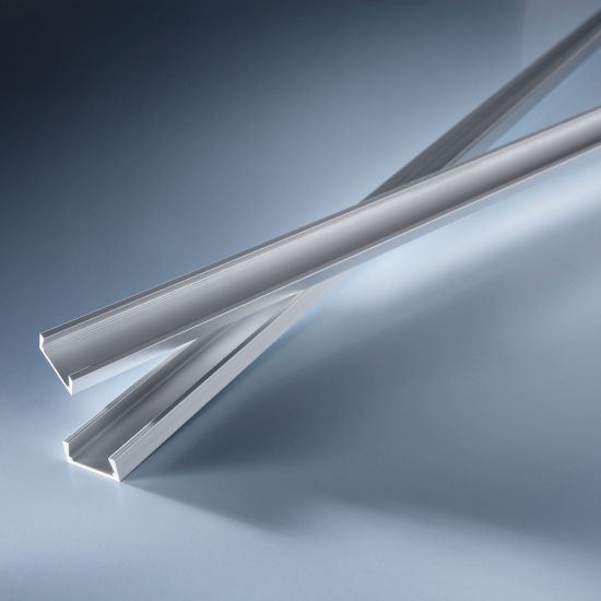 Profil de aluminiu Aluflex pentru Benzi LED Flexible Lumiflex 102cm putin adanc fara aripioare