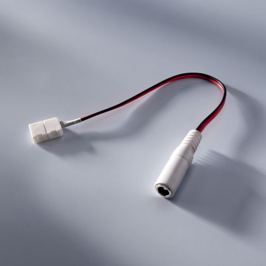 Cablu cu mufa de conexiune si mufa catre sursa 22 cm pentru benzile profesionale LumiFlex cu LED-uri