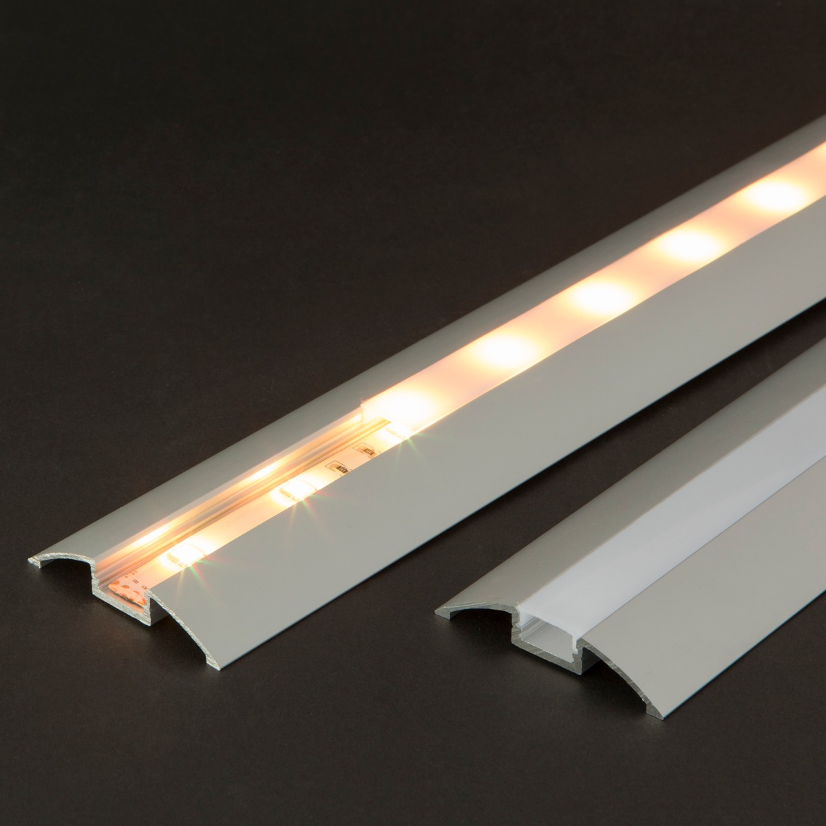 Profil de aluminiu pentru Benzi LED Flexible Lumiflex, profil de trecere, 200 cm
