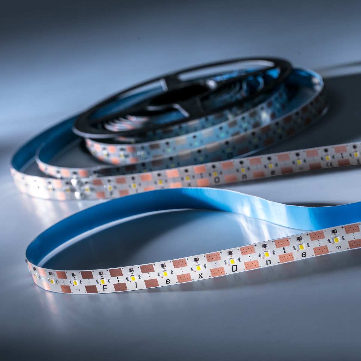 Banda Flexibila Profesionala FlexOne3080 250 LED-uri Samsung alb neutru 4000K 12V rola 5m (2575lm/m, 50 LED/m si 30W/m)