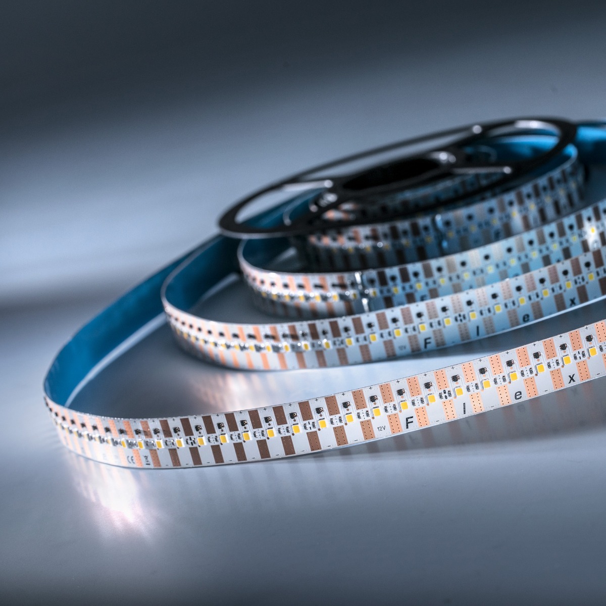Banda Flexibila Profesionala FlexOne4080 500 LED-uri Samsung alb neutru 4000K 12V rola 5m (3800lm/m, 100 LED/m si 42W/m)