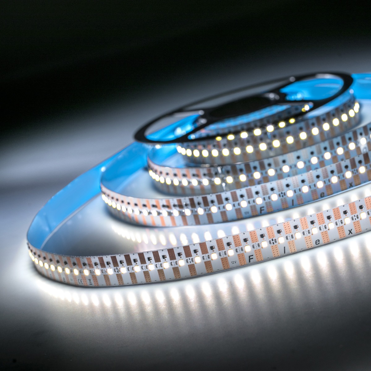 Banda Flexibila Profesionala FlexOne4080 500 LED-uri Samsung alb rece 6500K 12V rola 5m (3800lm/m, 100 LED/m si 42W/m)