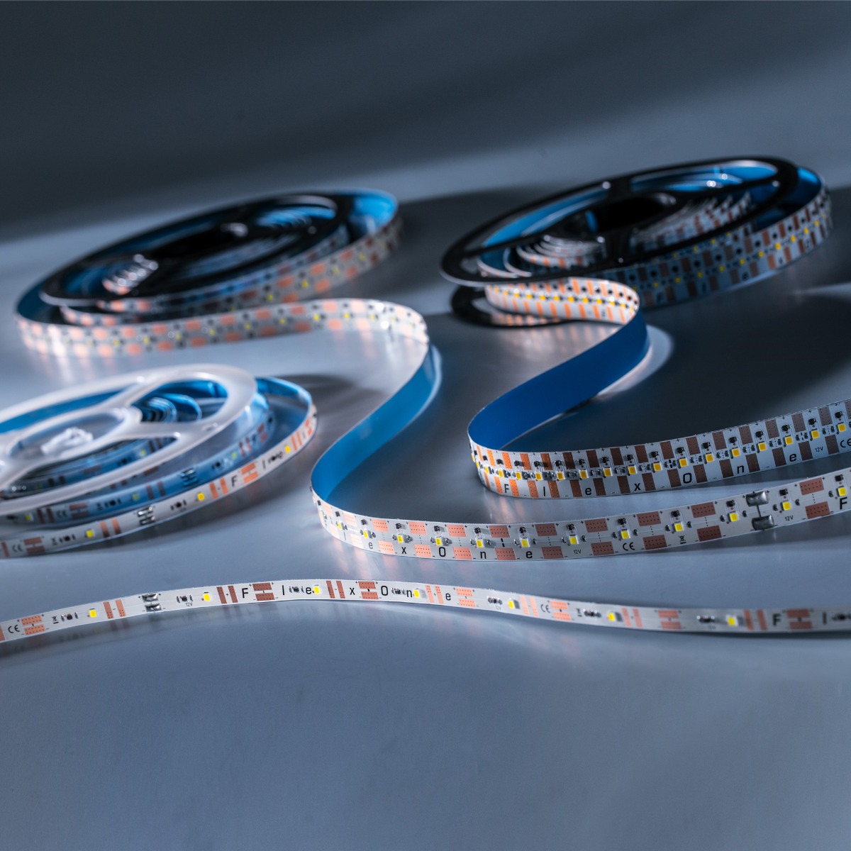 Banda Flexibila Profesionala FlexOne4080 500 LED-uri Samsung alb rece 6500K 12V rola 5m (3800lm/m, 100 LED/m si 42W/m)