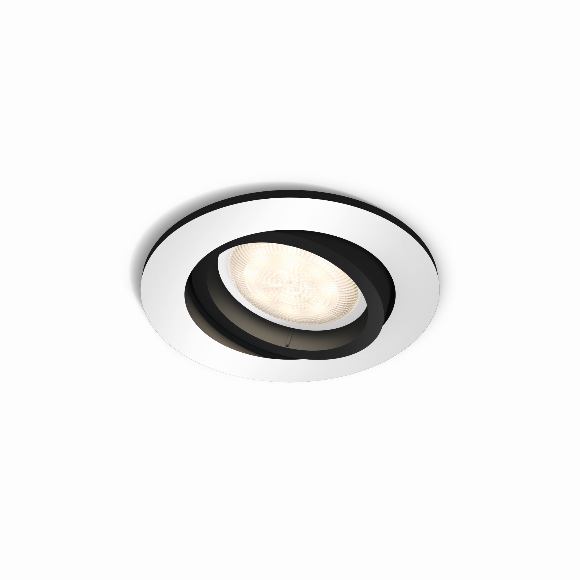 Lampa LED Philips Hue White Ambiance Milliskin LED Downlight rotund, argintiu, 250lm, cu variator de intensitate a luminii