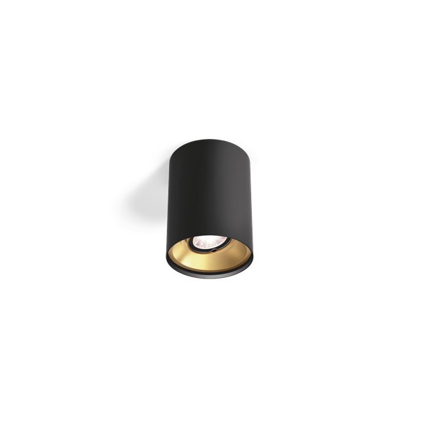 Plafoniera Lampa de Tavan LED Wever & Ducré Solid negru-auriu 410lm Alb Cald Dim2Warm