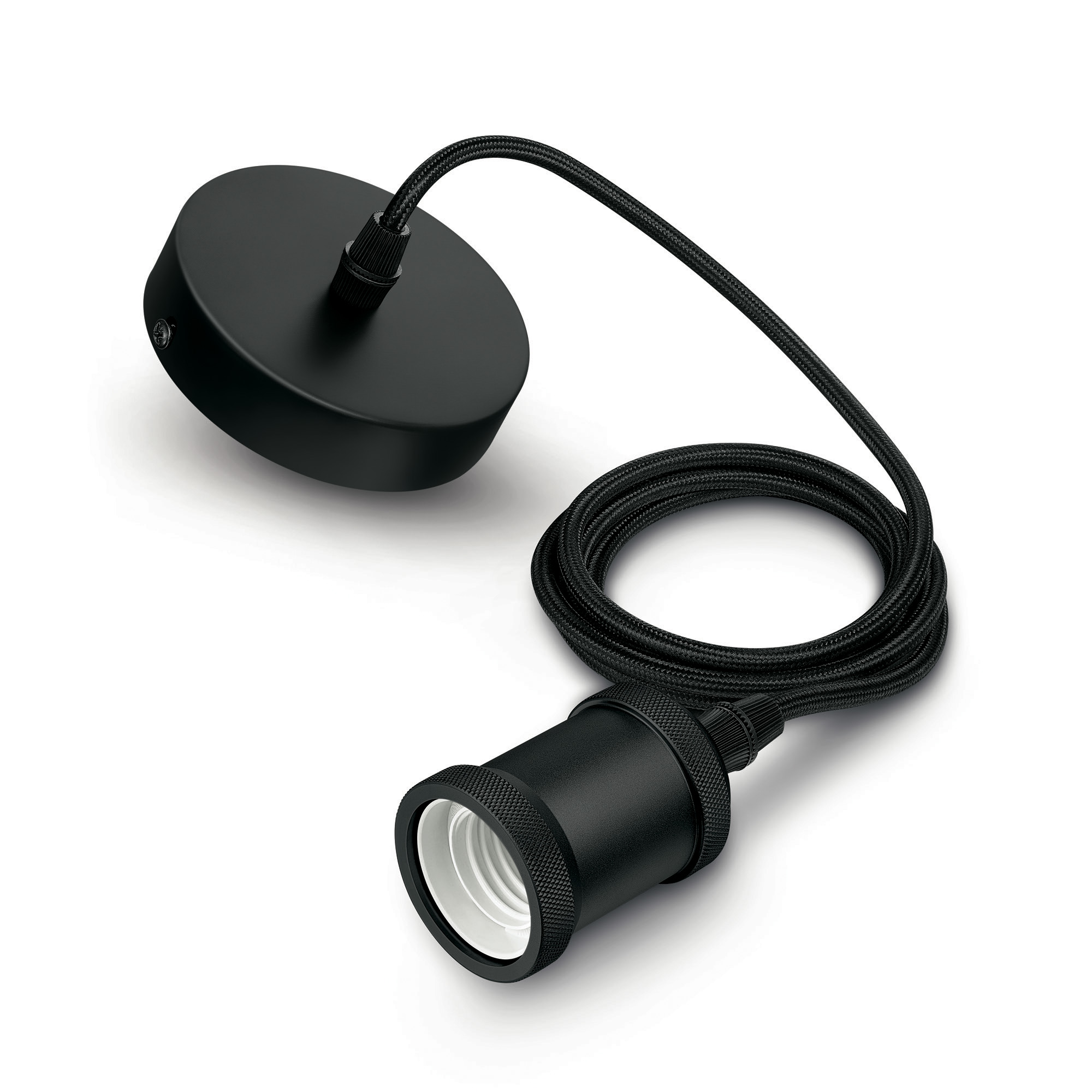 Lampa Pendul pt LED E27 Philips Cord Modern E27 negru