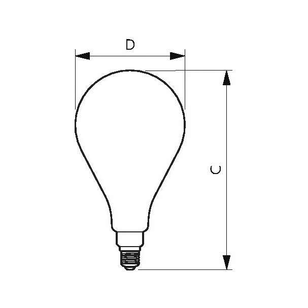 Bec LED Philips Classic LEDbulb Giant 7-40W E27 A67 818 gold DIM 1800K 470lm