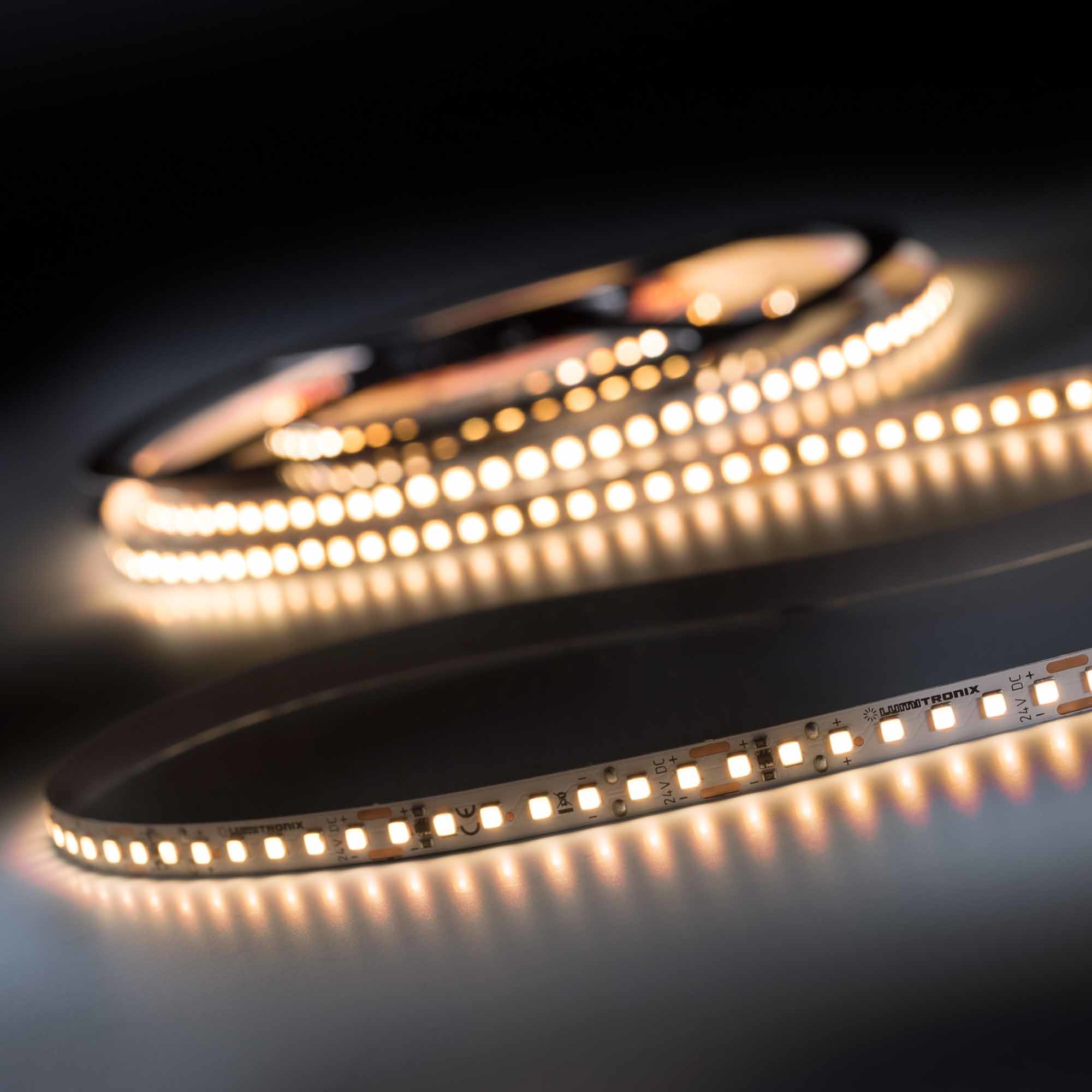LumiFlex3098+ Toshiba-SSC LED Strip Sunlike CRI98 alb pur 4000K 8510lm 24V 140 LED-uri/m bobină de 5 m (1702lm/m 19.2W/m)