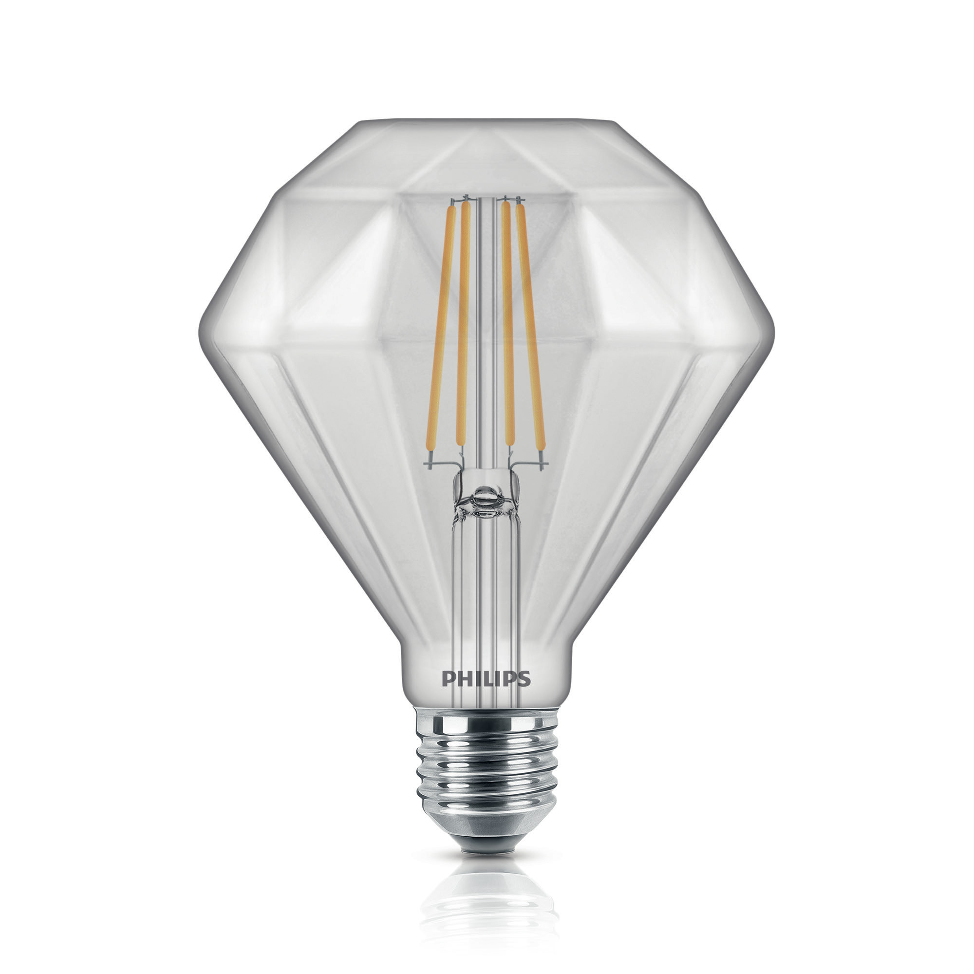 Bec LED Philips Classic LEDbulb Diamond 5-40W E27 820 clar Dim 500lm 2700K CRI80