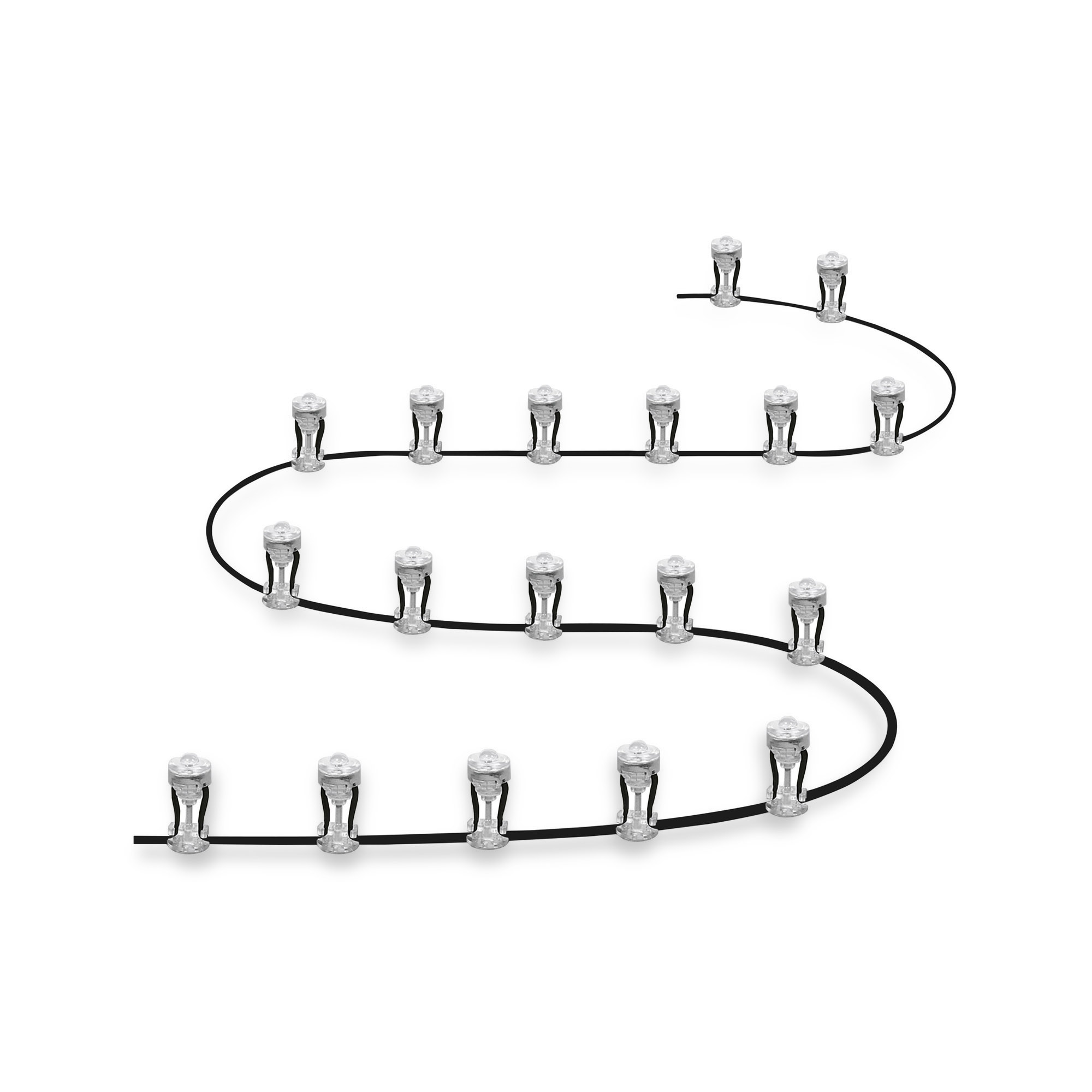 Lumini de grădină cu LED-uri LEDVANCE SMART+ WiFi RGB Set de lumini de grădină cu LED-uri de bază Garden Dot 18 bucăți IP65 argintiu 680lm