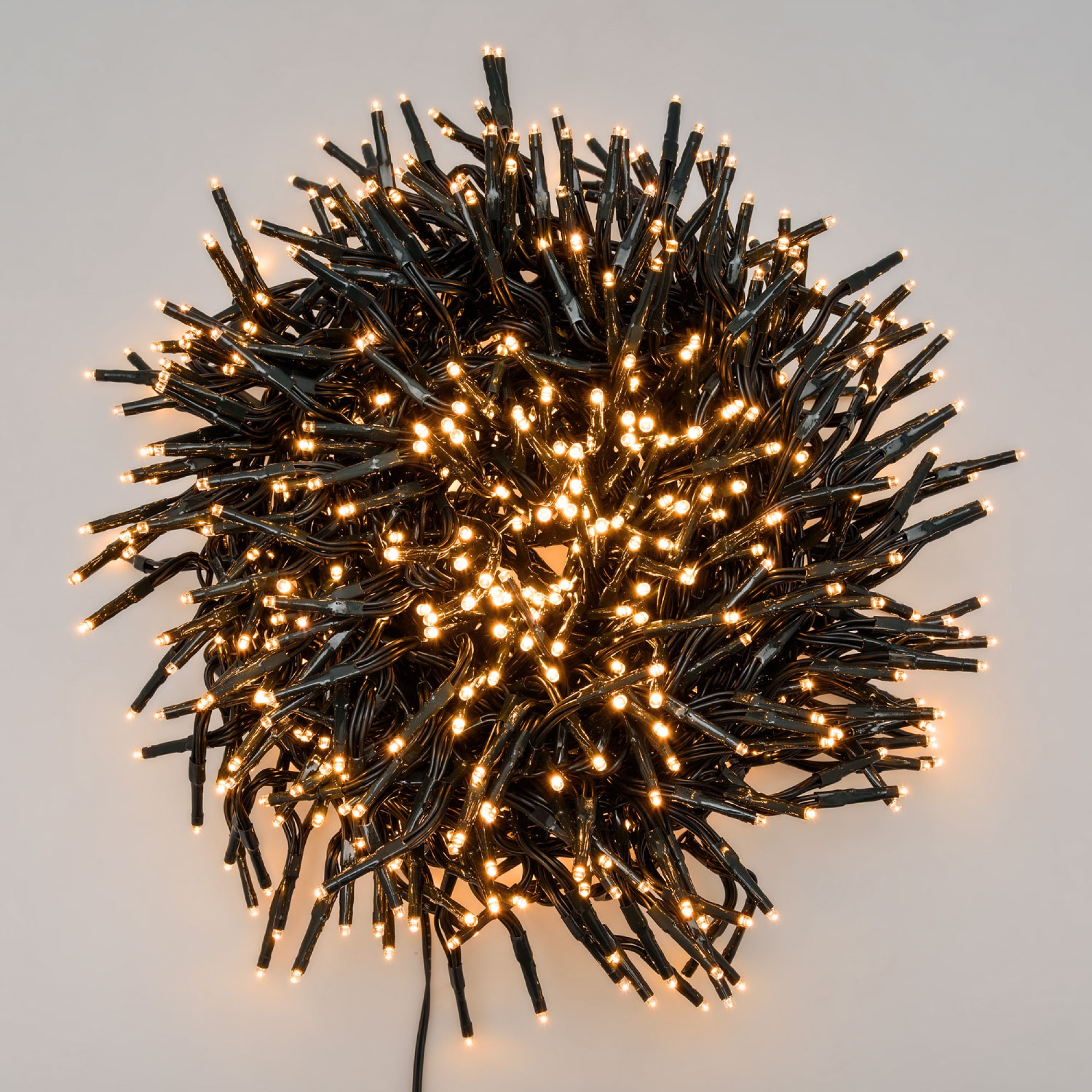 Șir de lumini cu Lotti LED Cluster ambra 750 LED-uri 11,5 m negru IP44
