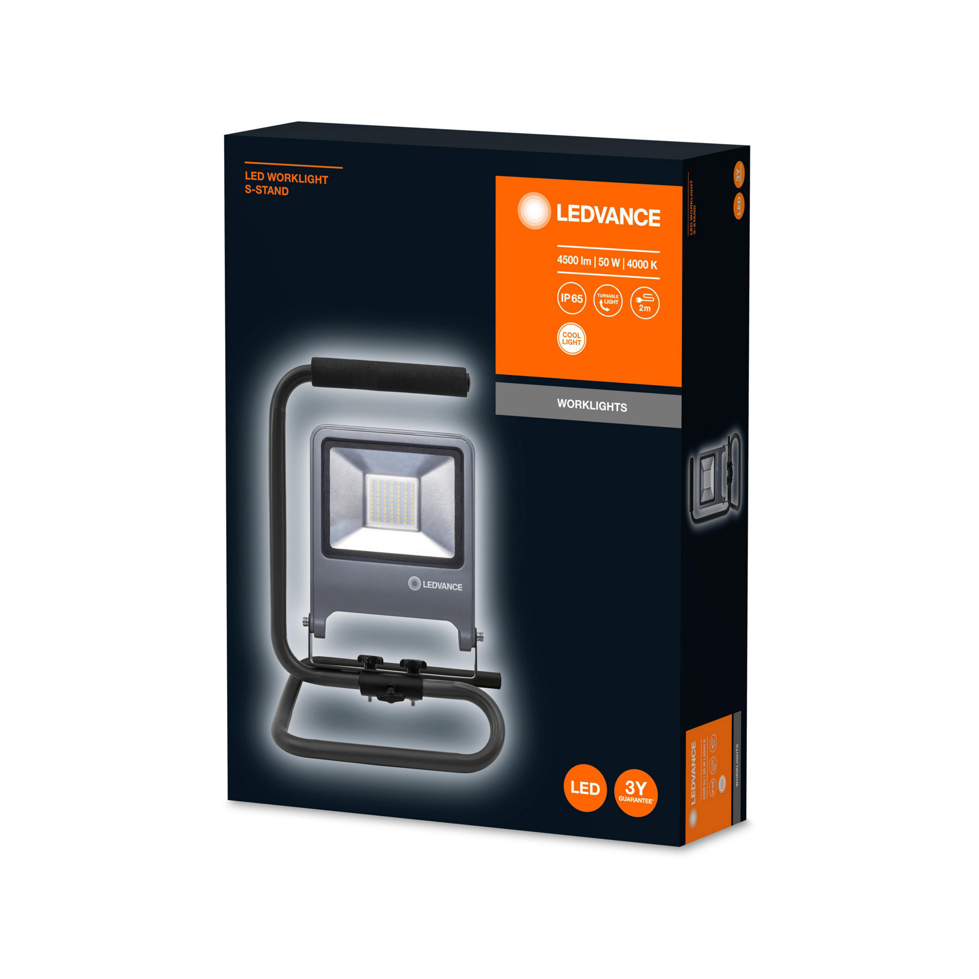LEDVANCE LED WORKLIGHT 50W 840 S-Stand schwarz 4500lm 4000K