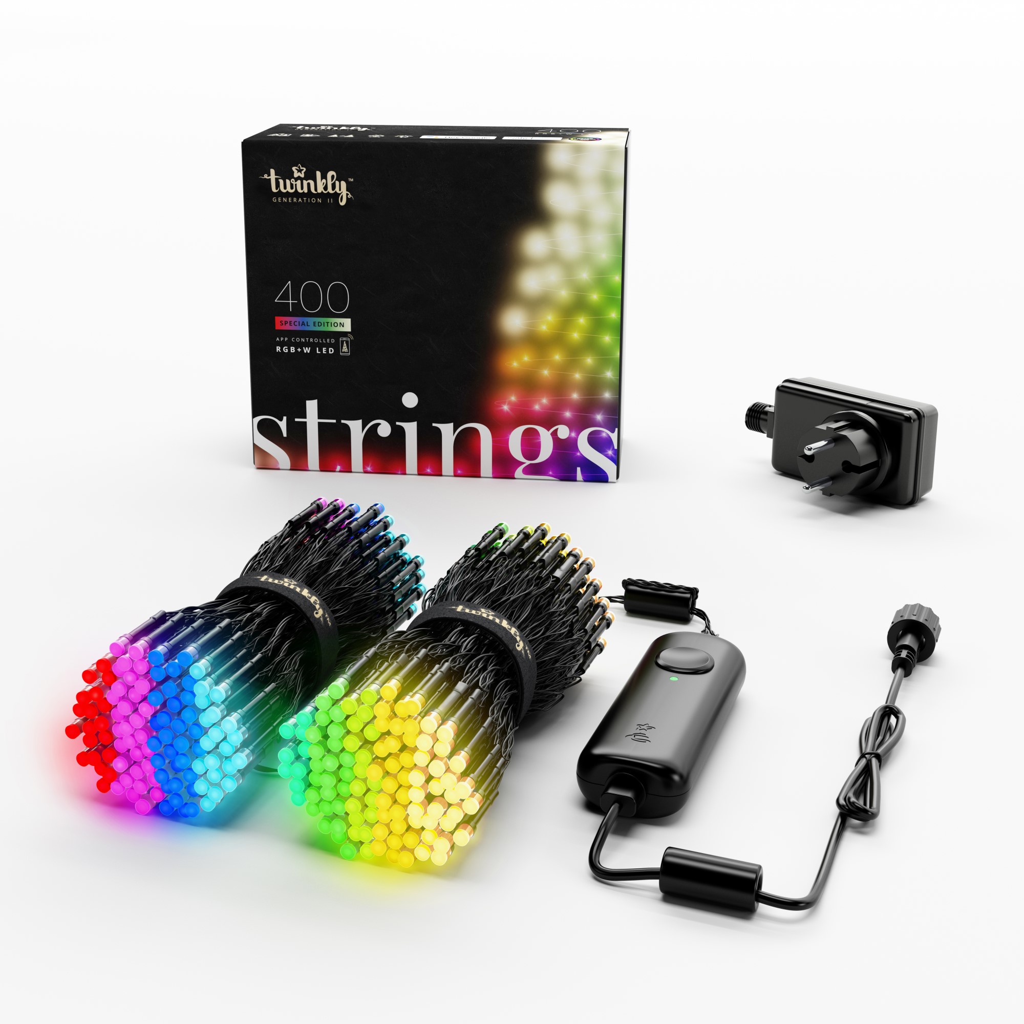 Sirag Luminos Smart Twinkly Strings LED 400 LED-uri RGB+W 32m controlată prin aplicație