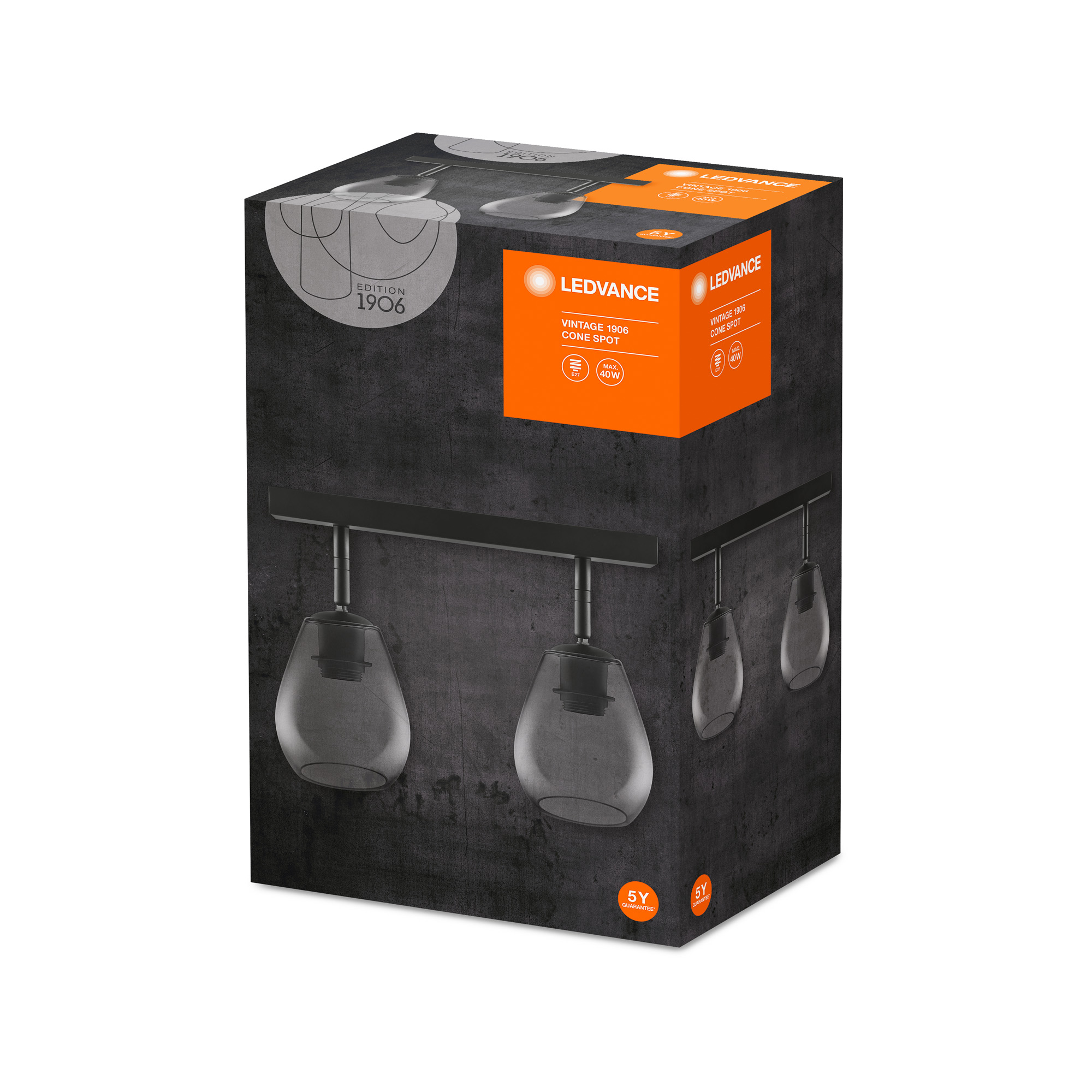 Plafoniera Lampa de Tavan LED LEDVANCE 1906 CONE SPOT 2X G SMOKE