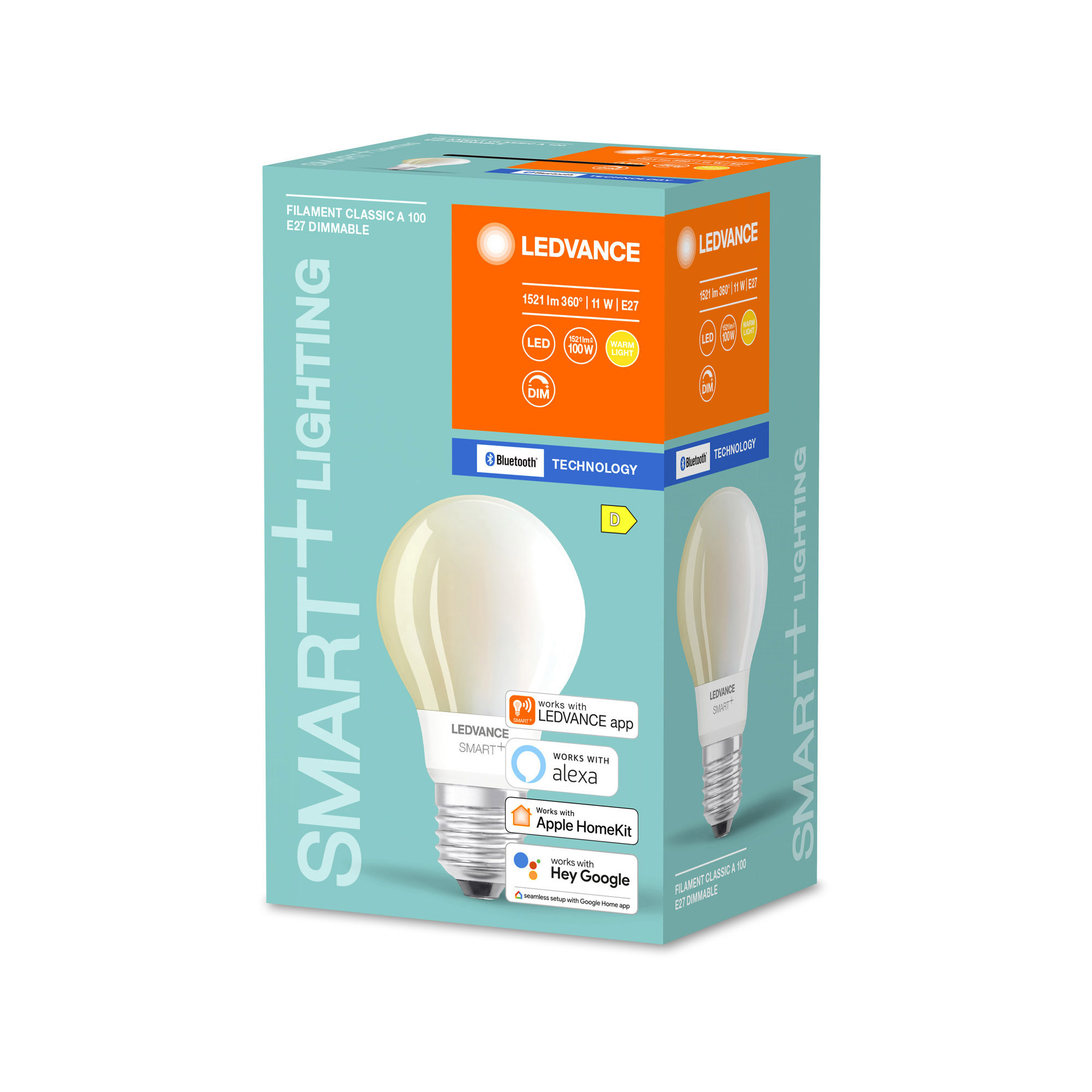 Bec LED LEDVANCE SMART+ Bluetooth Filament Classic A 100 11W E27 DIM 1521lm