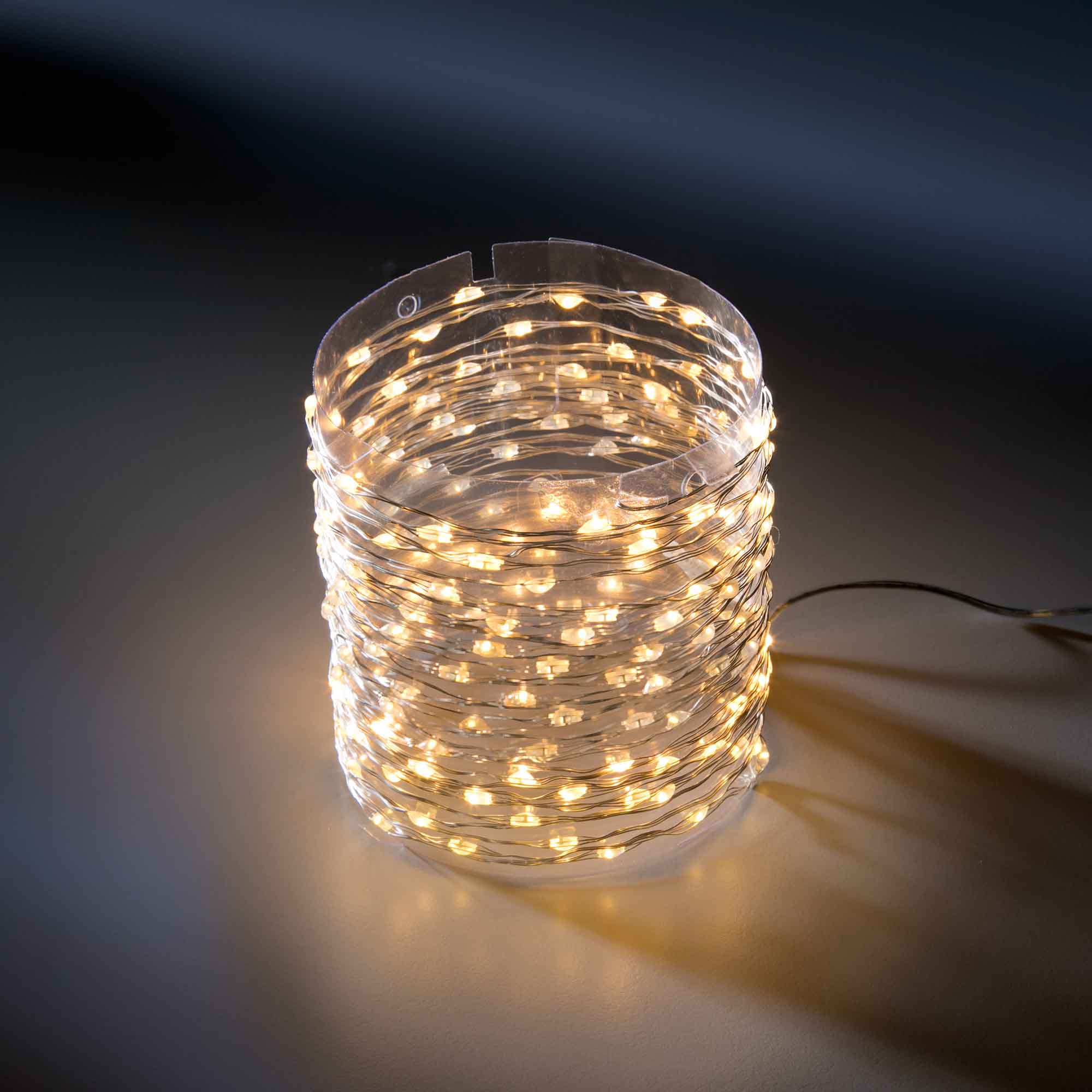 Instalatie luminoasa Lumineo LED Micro Chain of Lights 12 m classic warm silver