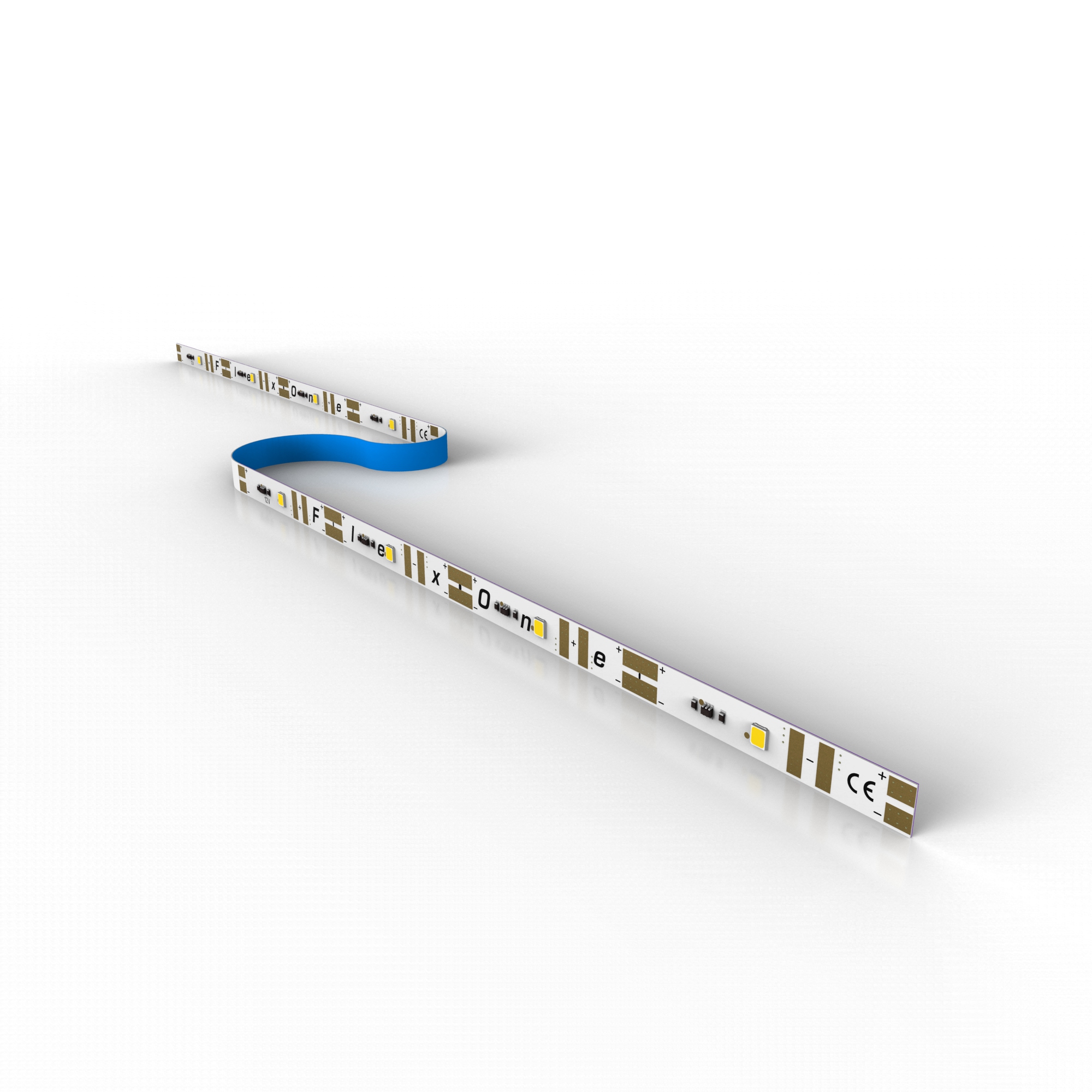 Banda Flexibila Profesionala FlexOne2080 100 LED-uri Samsung alb rece 6500K 12V rola 5m (1328lm/m, 20 LED/m si 16.8W/m)