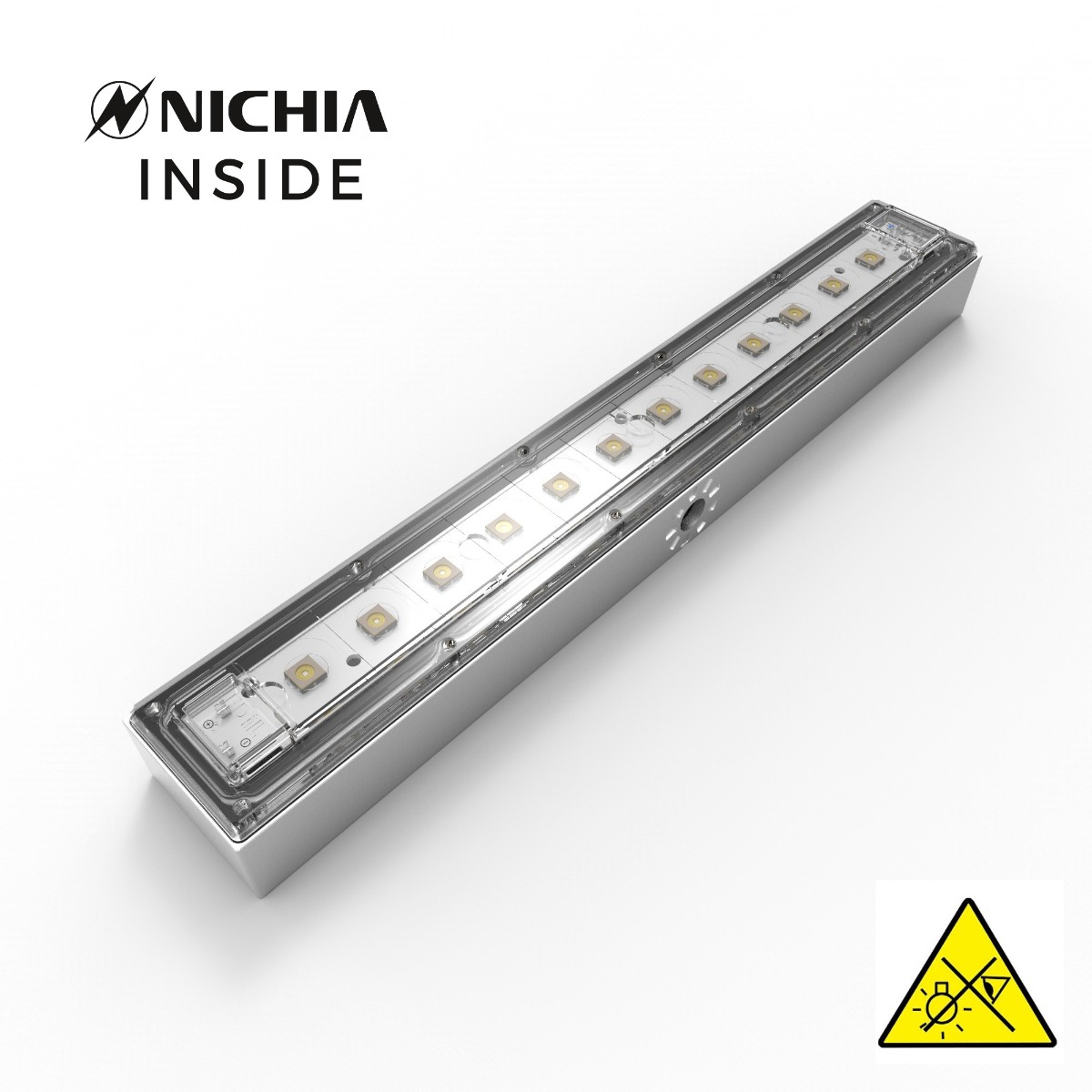 Violet UVC Nichia LED Module 280nm 12 LED-uri NCSU334B 630mW 29cm 48VDC IP67 cu controler incl., pentru dezinfecție și sterilizare