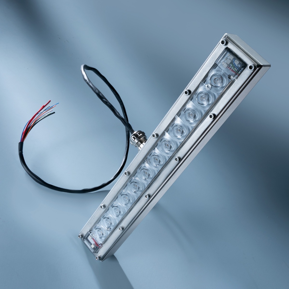 Violet UVC Seoul Viosys LED Module 275nm 12 LED-uri 152mW 29cm 48VDC IP67 cu controler incl., pentru dezinfecție