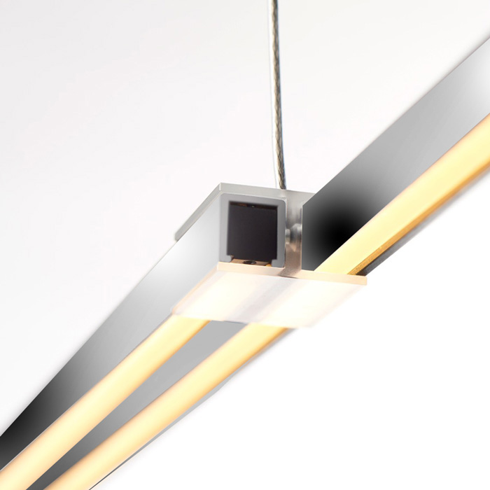 Lampa Pendul LED Steng PROLONG crom 4320lm 2700K CRI90