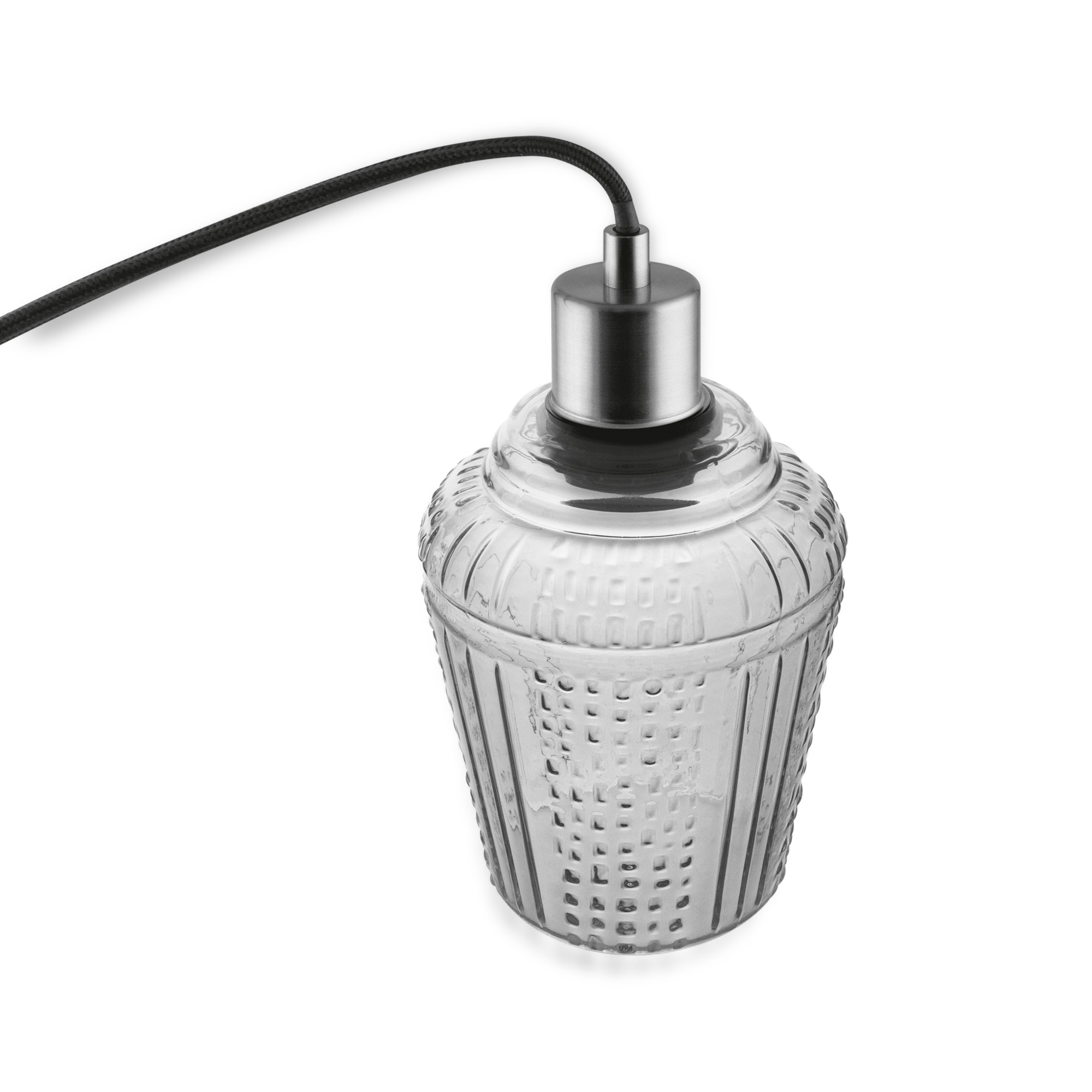Lampa Pendul pt LED E27 LEDVANCE 1906 CARVED JAR G SMOKE