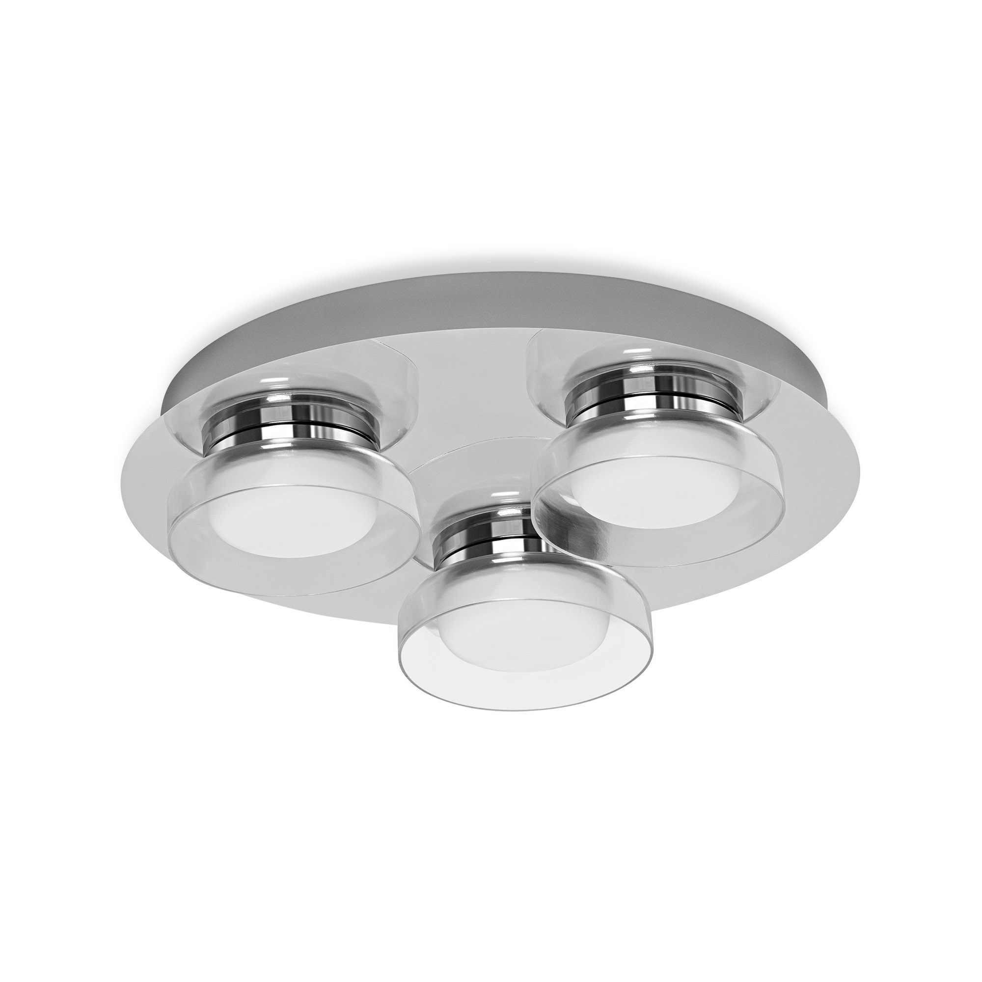 Lampa LED de tavan LEDVANCE SMART+ WiFi Tunable LED-uri Albe Round 300mm IP44 argintiu 1800lm