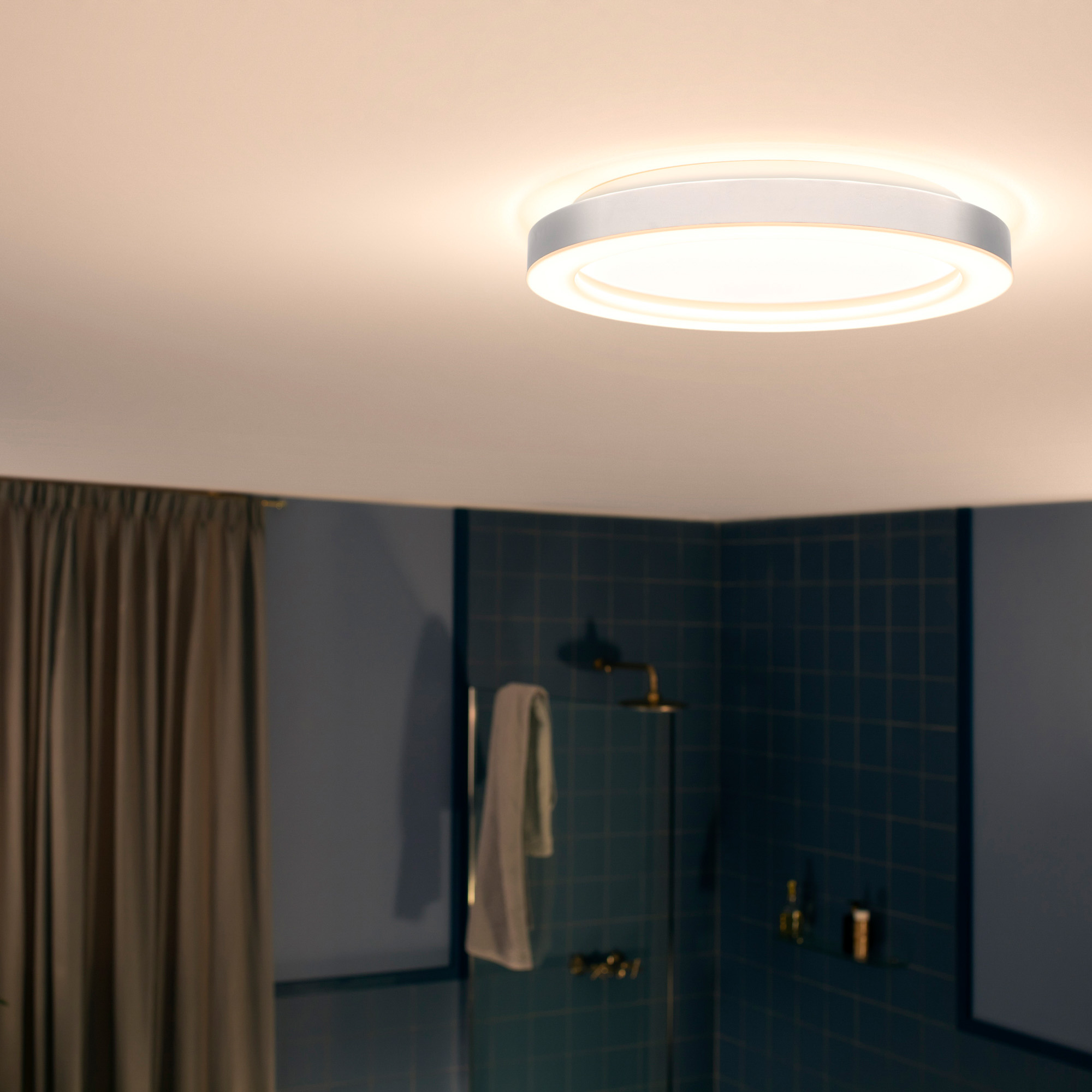 Plafoniera lampa de tavan Philips Hue alb Ambiance Adore LED chrome 2900lm incl. Buton Dimmer