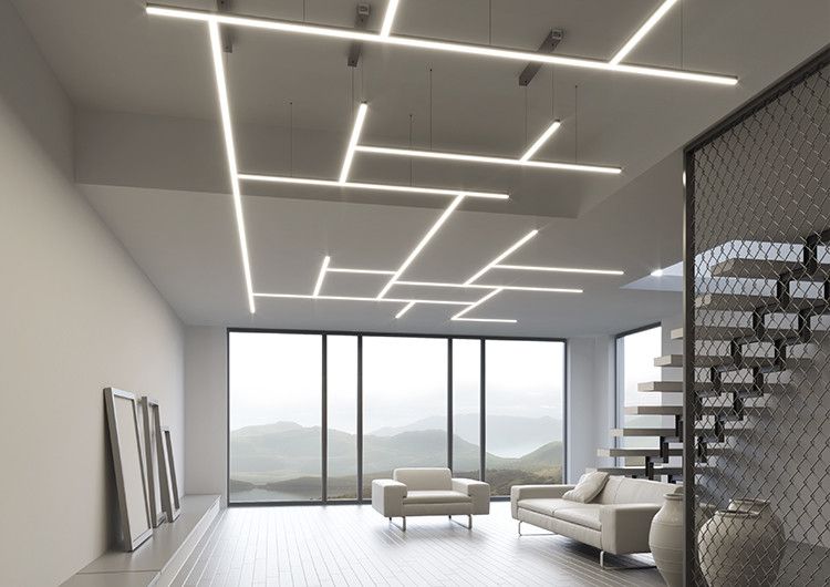 General lighting with lines of light