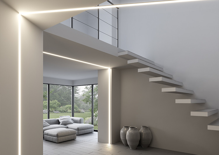 Line of Light with LED strip inside a profile